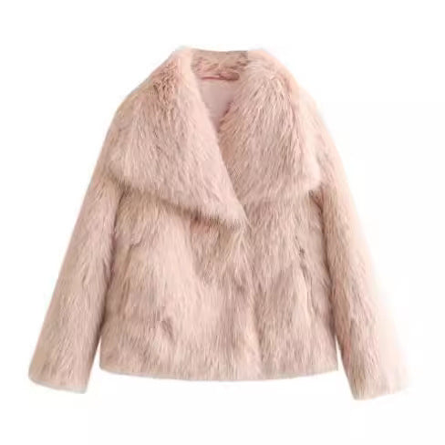 Winter Glam Faux Fur Coat