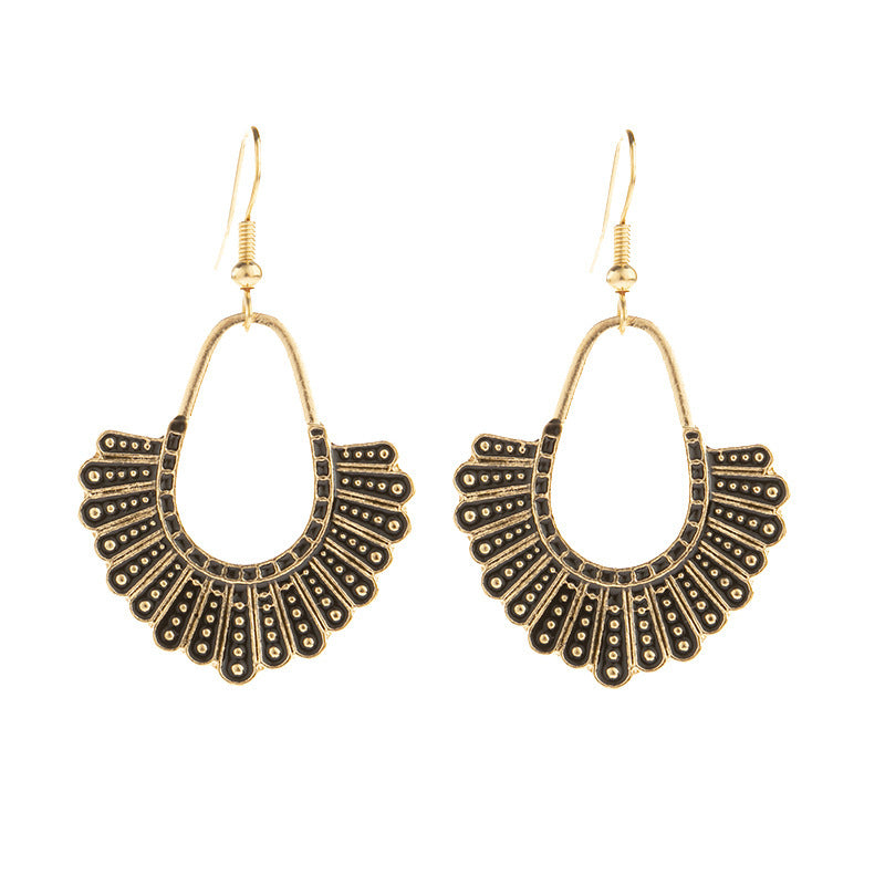 Justice Ginsburg-Inspired Antique Silver & Gold Earrings – Elegant & Timeless