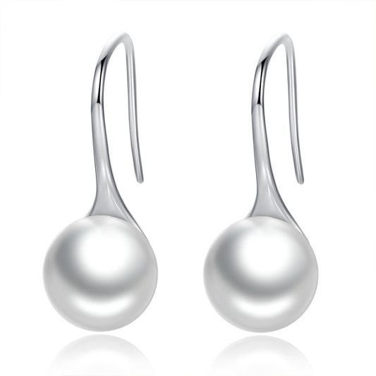 Elegant Sterling Silver Drop Earrings – Timeless & Sophisticated