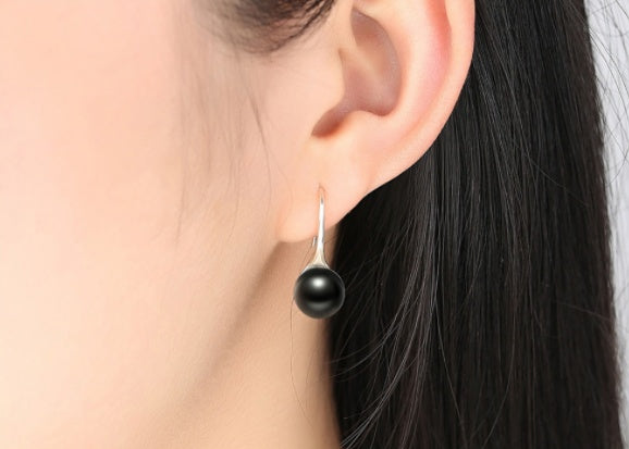 Elegant Sterling Silver Drop Earrings – Timeless & Sophisticated