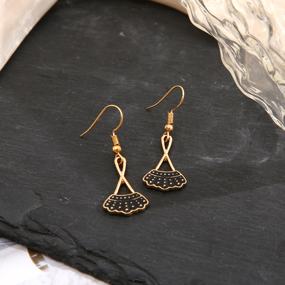 Justice Ginsburg Inspired Scalloped Alloy Earrings