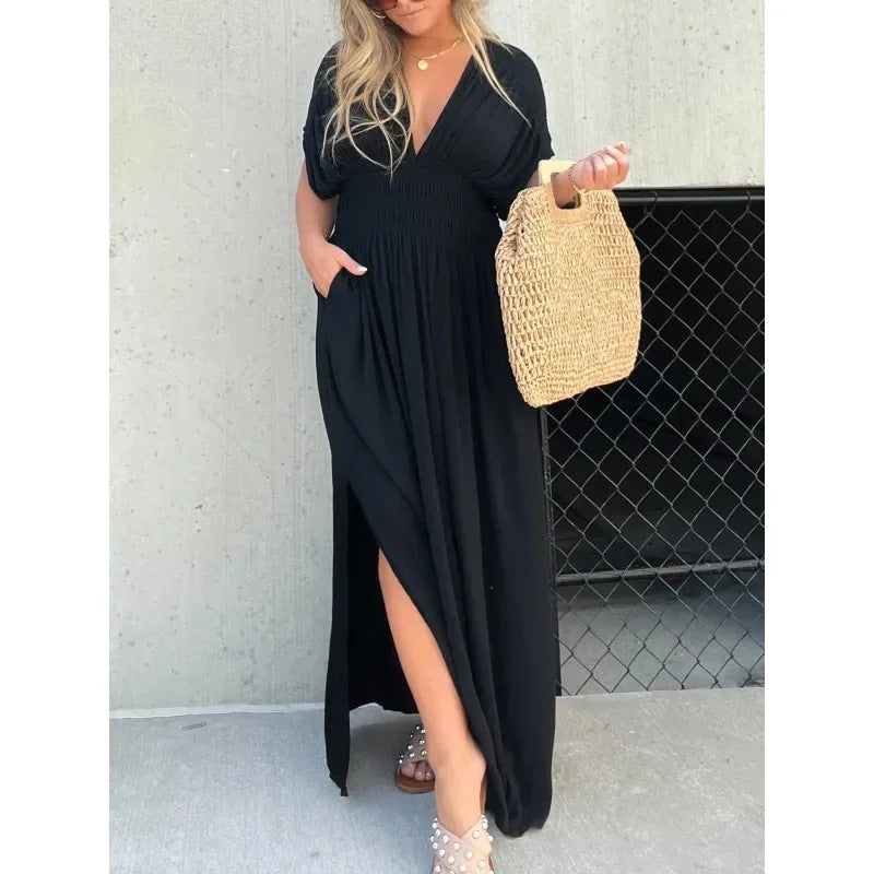 Elegant Flowy Maxi Dress – Effortless Chic & Comfort