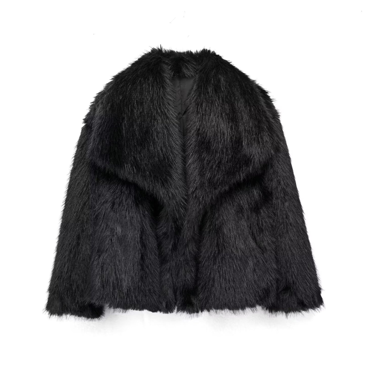 Winter Glam Faux Fur Coat