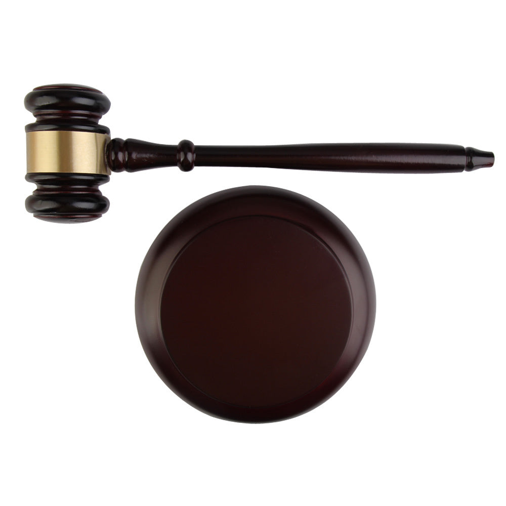 Classic Wooden Auction & Judgment Gavel Set – Professional & Elegant