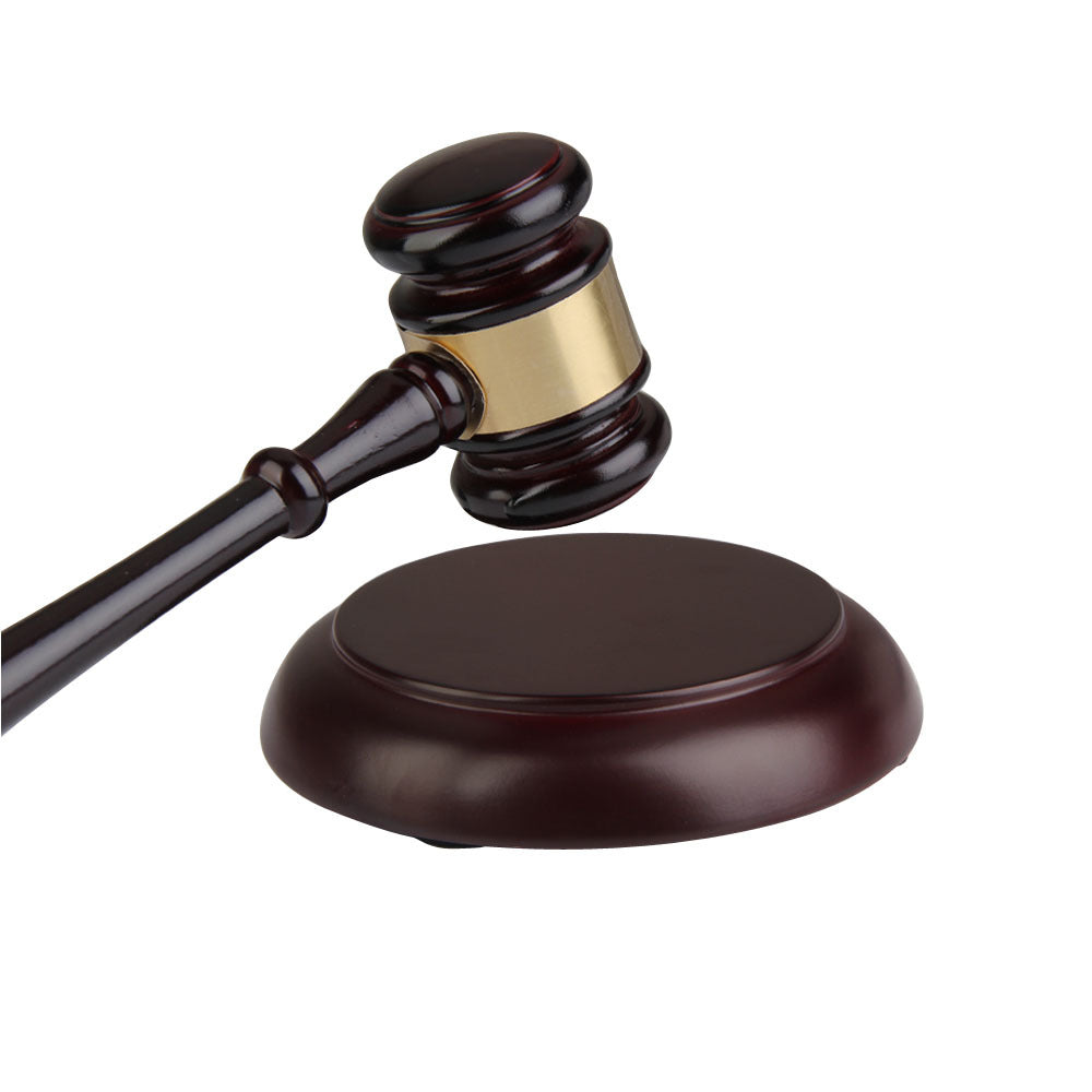 Classic Wooden Auction & Judgment Gavel Set – Professional & Elegant