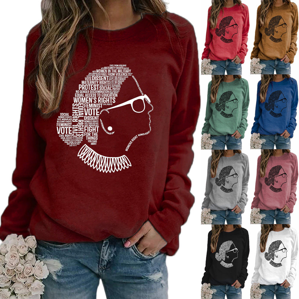 Ruth Bader Ginsburg Graphic Sweatshirt – Feminist & Empowering