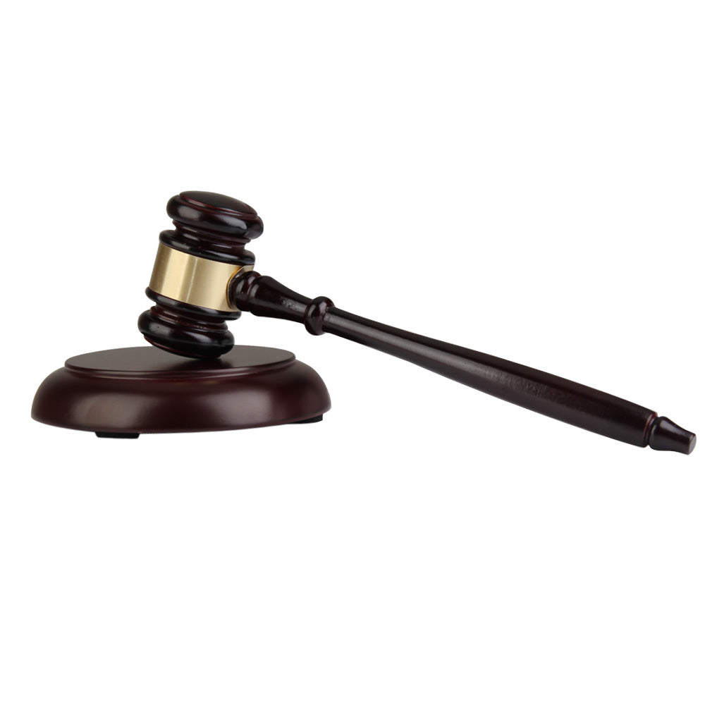 Classic Wooden Auction & Judgment Gavel Set – Professional & Elegant