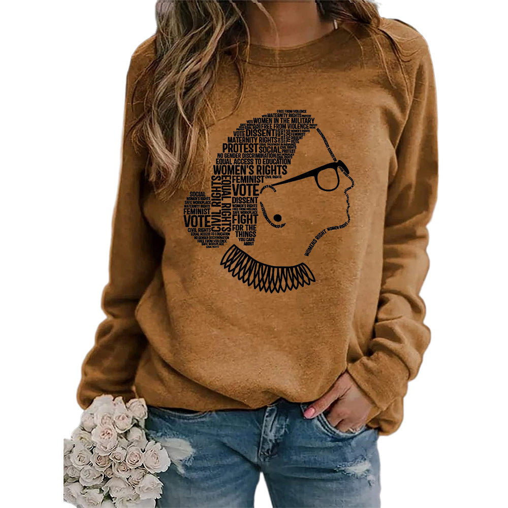 Ruth Bader Ginsburg Graphic Sweatshirt – Feminist & Empowering