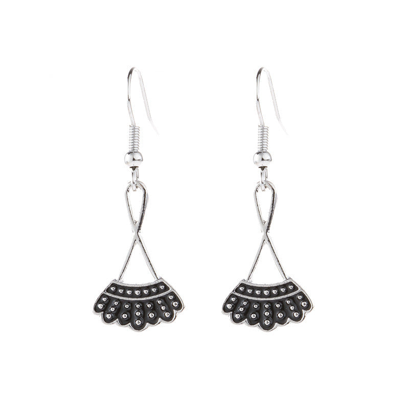 Ruth Bader Ginsburg-Inspired Drop Earrings – Elegant & Meaningful