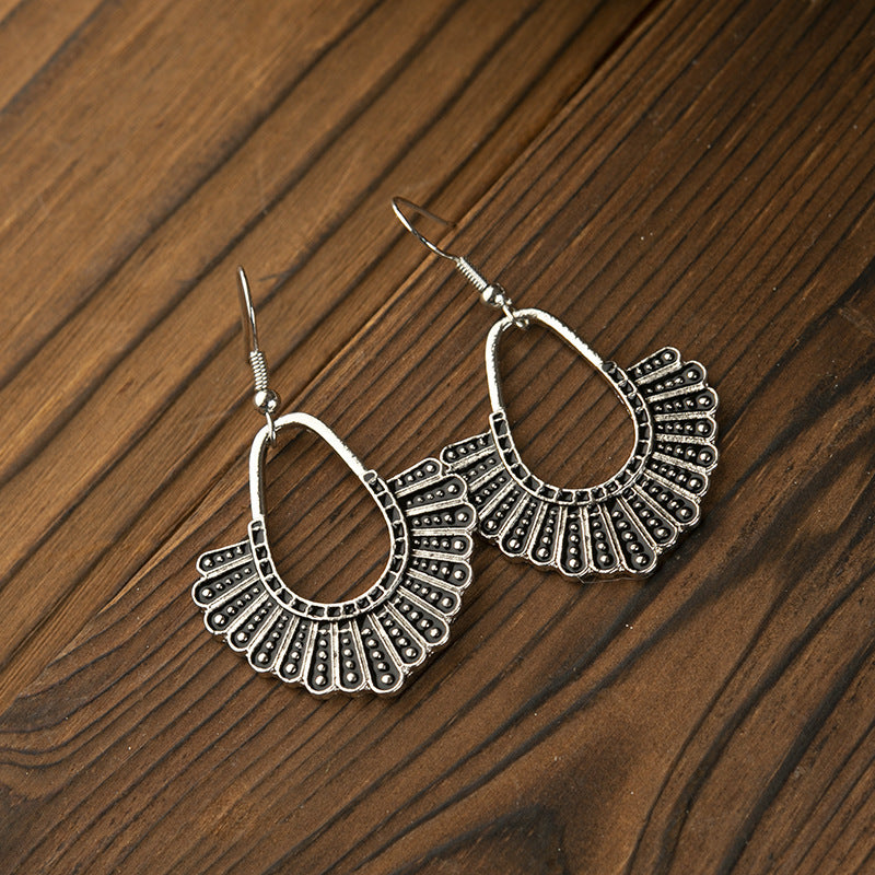 Justice Ginsburg-Inspired Antique Silver & Gold Earrings – Elegant & Timeless