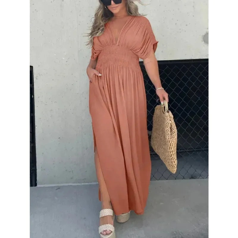 Elegant Flowy Maxi Dress – Effortless Chic & Comfort