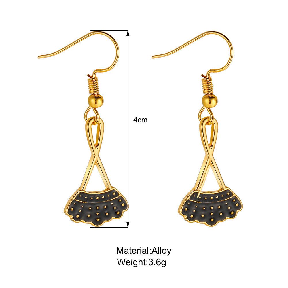 Justice Ginsburg Inspired Scalloped Alloy Earrings