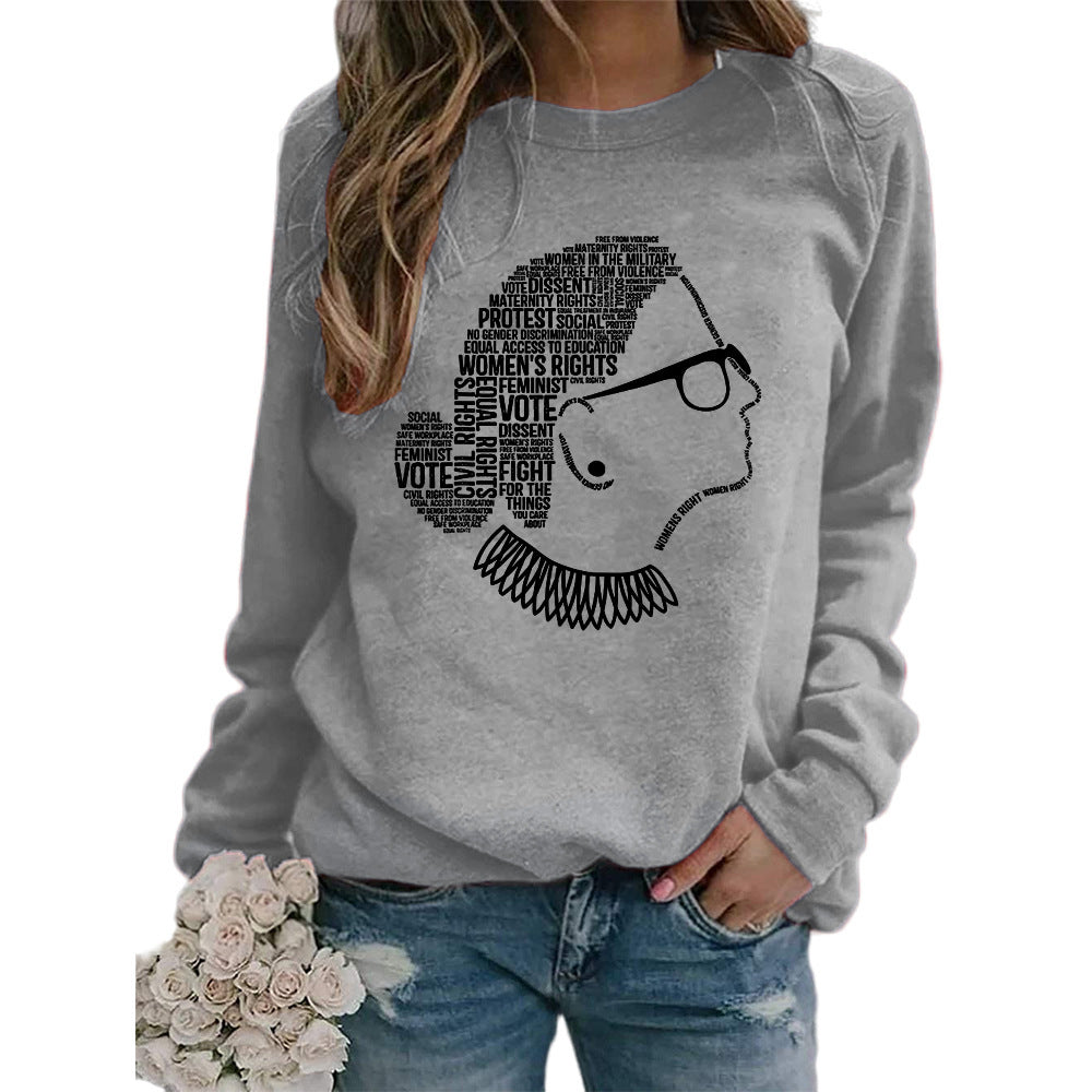 Ruth Bader Ginsburg Graphic Sweatshirt – Feminist & Empowering