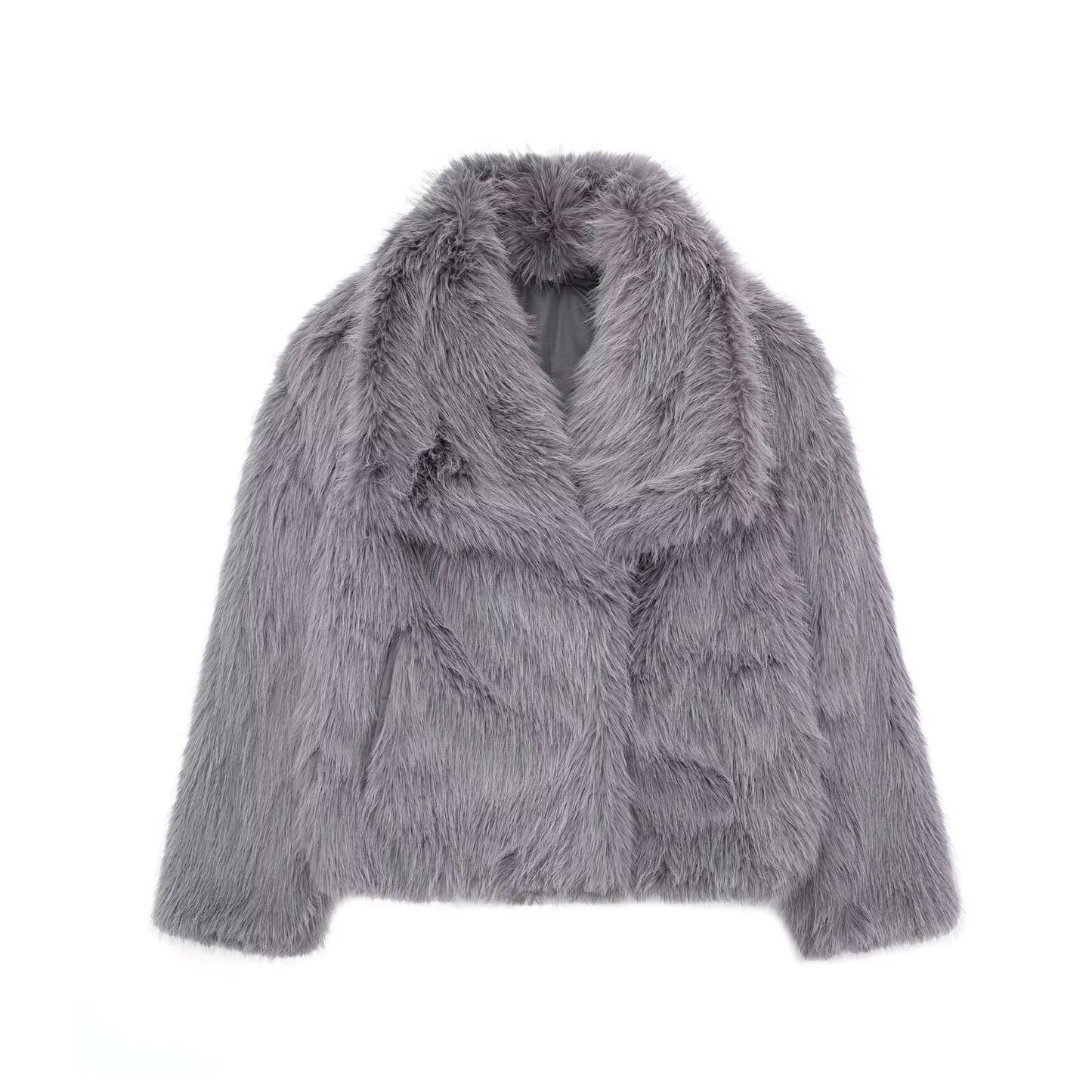 Winter Glam Faux Fur Coat