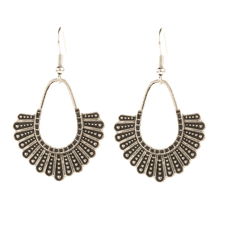 Justice Ginsburg-Inspired Antique Silver & Gold Earrings – Elegant & Timeless