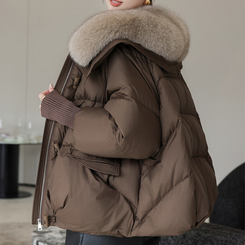 Luxe Fur-Collar Puffer Jacket – Elegant & Cozy Winter Essential