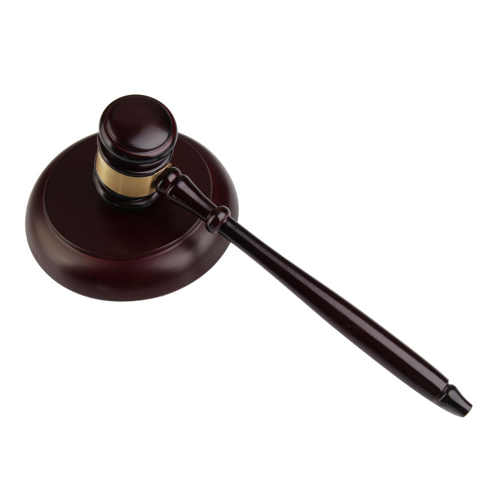 Classic Wooden Auction & Judgment Gavel Set – Professional & Elegant