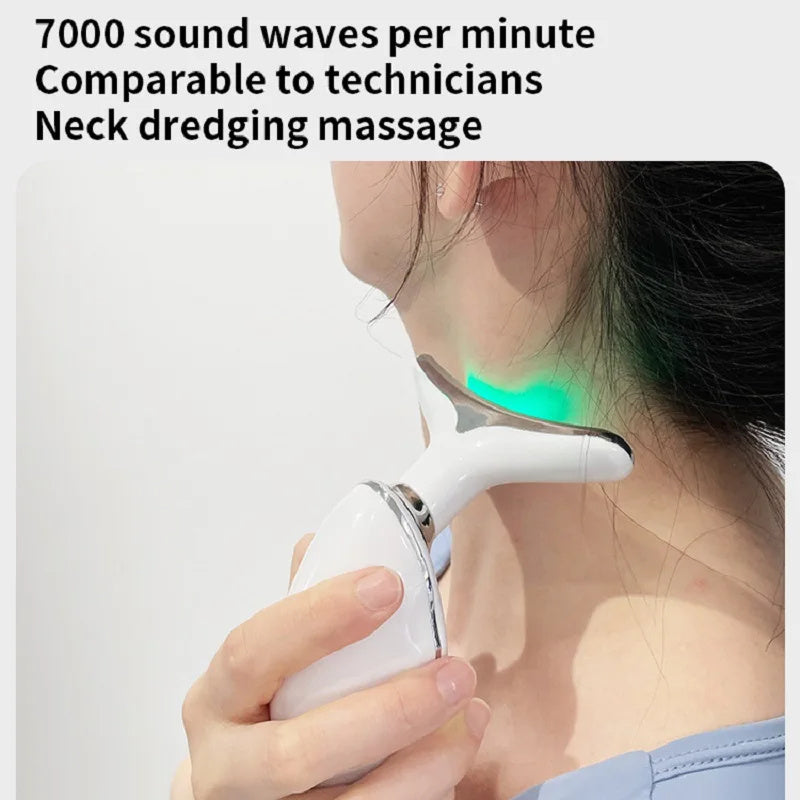 LED Neck and Face Massager – Anti-Aging Skin Lifting Device